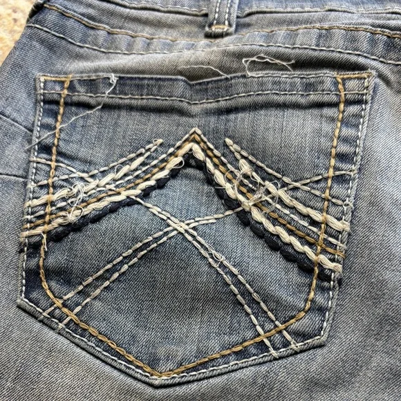 Ariat Women's Mid Rise Boot Cut Jeans - Faded Blue, 30L - Picture 8 of 8